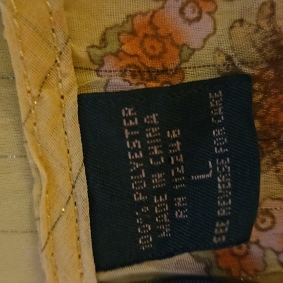 SERENADE Yellow Metallic Floral Sheer Bedazzled V-Neck Blouse - Picture 7 of 8